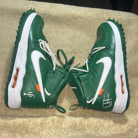 Size 13 - Off-White x Nike Air Force 1 SP Leather Mid Pine Green Beaverton Or main image 6